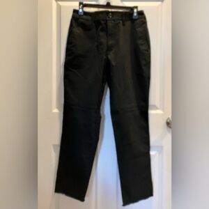 Banana Republic Black Mid-Rise Slim Ankle Chino Pants Women's Size 8